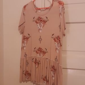 Super cute boho boutique top